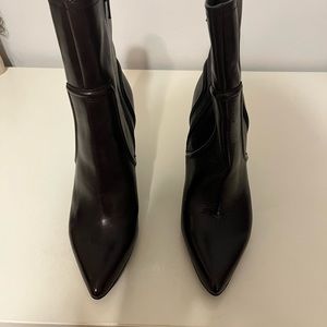 Womans Nine West Dark Brown Ankle Boots